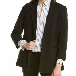 Hot Sale โ women Jones New York Roll Sleeve Blazer ๐