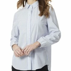 Promo ✨ Jones New York 👩 Womens Striped Slim-Fit Button-Down Top 🛒
