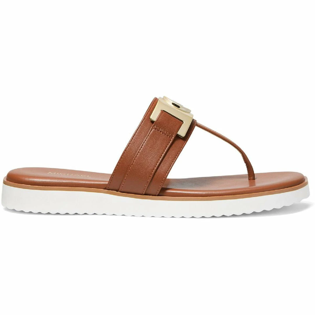 Buy ๐งจ MICHAEL Michael Kors Briar ๐ฉ Womens Leather Flat Thong ๐ฉด Sandals ๐ 4 Buy ๐งจ MICHAEL Michael Kors Briar ๐ฉ Womens Leather Flat Thong ๐ฉด Sandals ๐ - Image 2