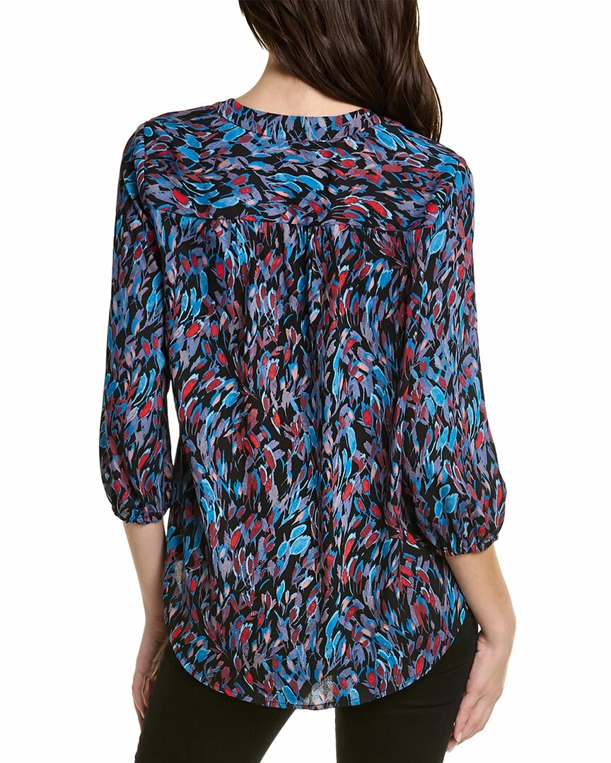 New โญ women Jones New York Printed Pleated Front Top ๐ 4 New โญ women Jones New York Printed Pleated Front Top ๐ - Image 2