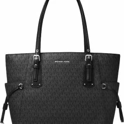Hot Sale ✨ MICHAEL Michael Kors Voyager 👩 Womens Printed Logo Tote 👜 Handbag 💯