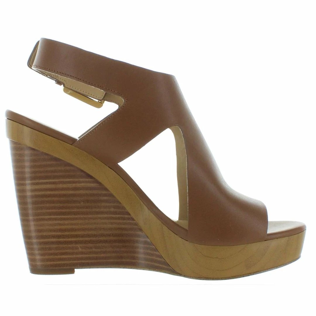 Deals ๐ฅฐ MICHAEL Michael Kors Josephine Wedge ๐ฉ Womens Leather Open Toe Wedge ๐ Heels ๐ 4 Deals ๐ฅฐ MICHAEL Michael Kors Josephine Wedge ๐ฉ Womens Leather Open Toe Wedge ๐ Heels ๐ - Image 2