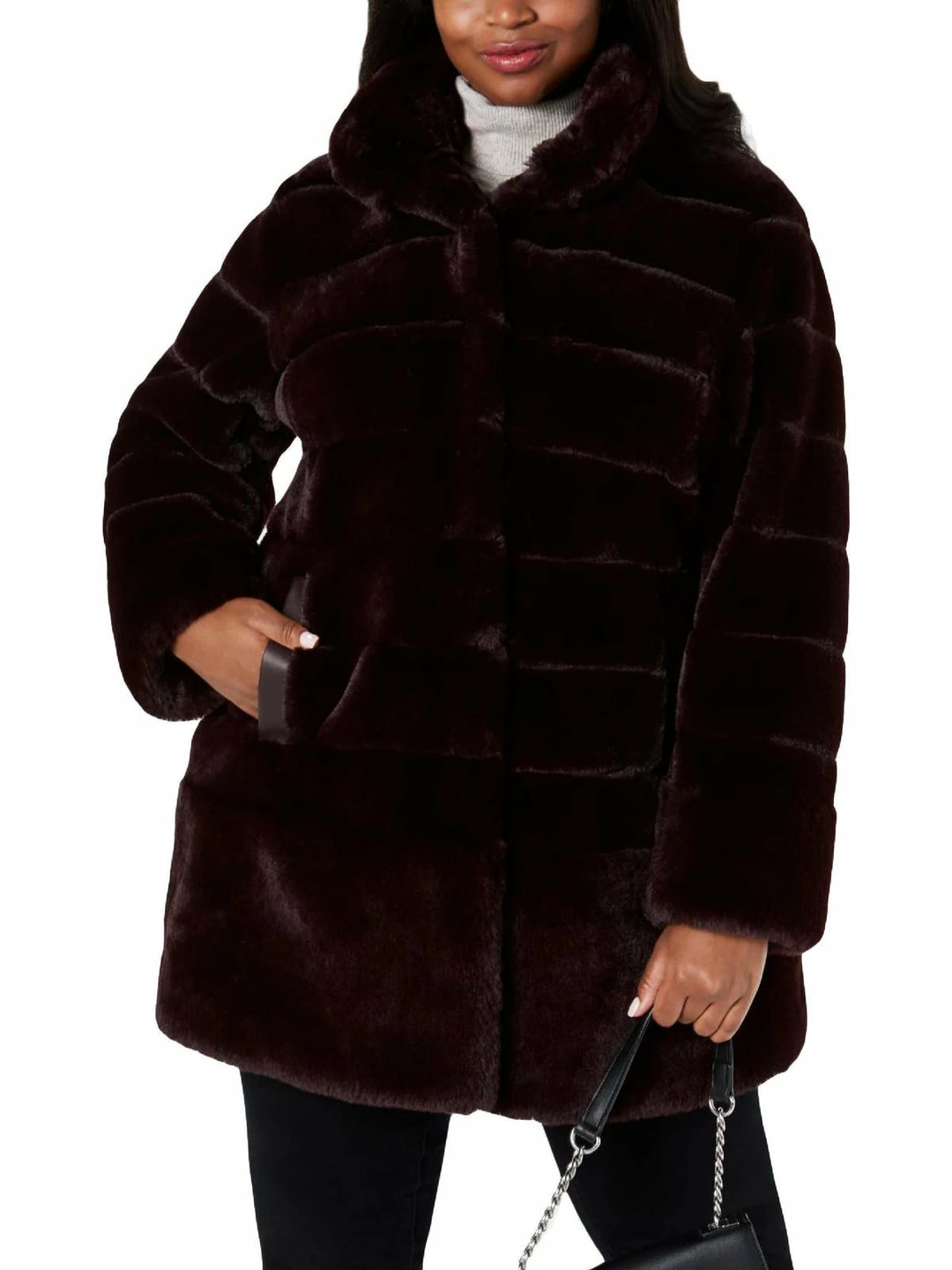 Best Sale โญ Jones New York Plus ๐ฉ Womens Warm Midi Faux Fur ๐งฅ Coat ๐ฅ 3 Best Sale โญ Jones New York Plus ๐ฉ Womens Warm Midi Faux Fur ๐งฅ Coat ๐ฅ