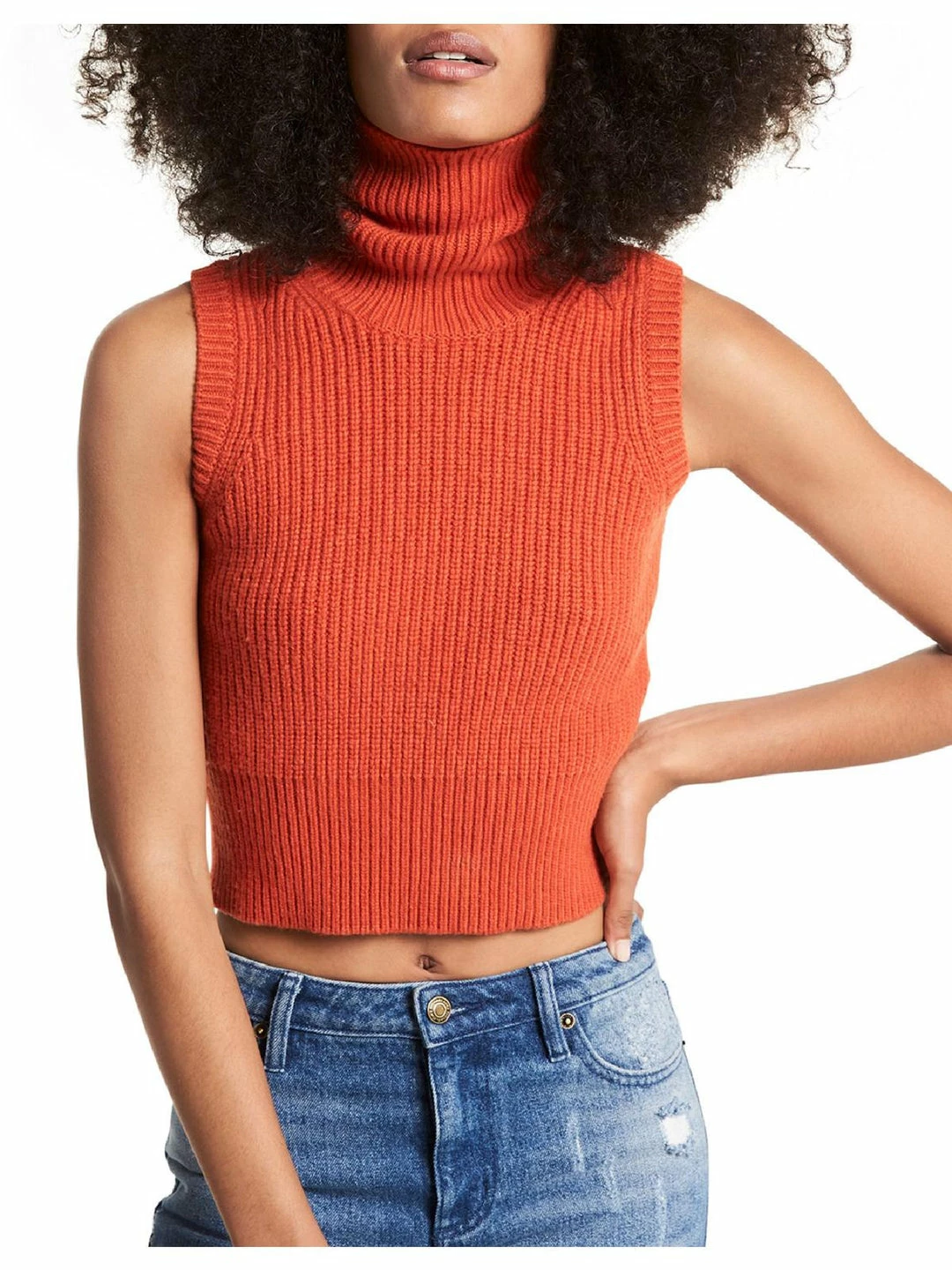 Cheap π€© MICHAEL Michael Kors π© Womens Wool Cropped Turtleneck Sweater π€© 3 Cheap π€© MICHAEL Michael Kors π© Womens Wool Cropped Turtleneck Sweater π€©