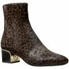 Wholesale 🌟 MICHAEL Michael Kors Lana Flex Mid 👩 Womens Calf Hair Animal Print Ankle 🥾 Boots 🤩
