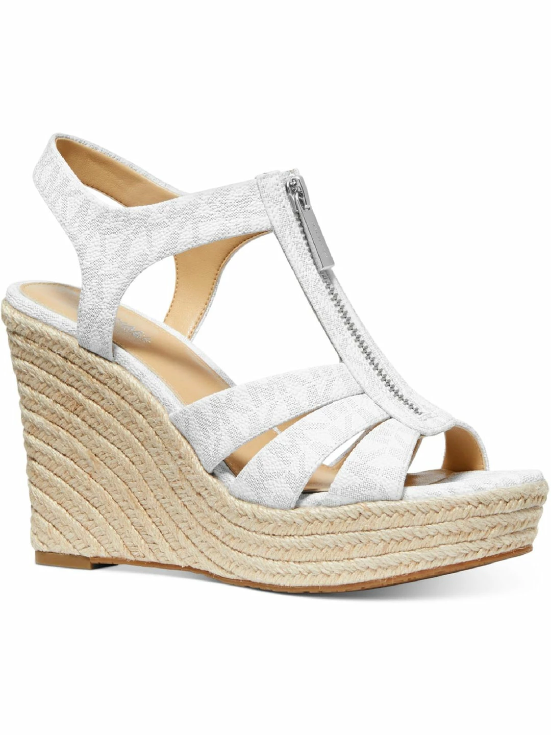 Outlet 😀 MICHAEL Michael Kors Berkley Wedge 👩 Womens Logo Wedges Espadrille 👠 Heels 👍 3 Outlet 😀 MICHAEL Michael Kors Berkley Wedge 👩 Womens Logo Wedges Espadrille 👠 Heels 👍