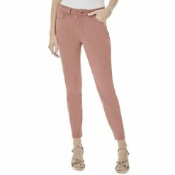 Cheap 🔥 Jones New York 👩 Womens Faux Suede High Rise Straight Leg Pants 🧨