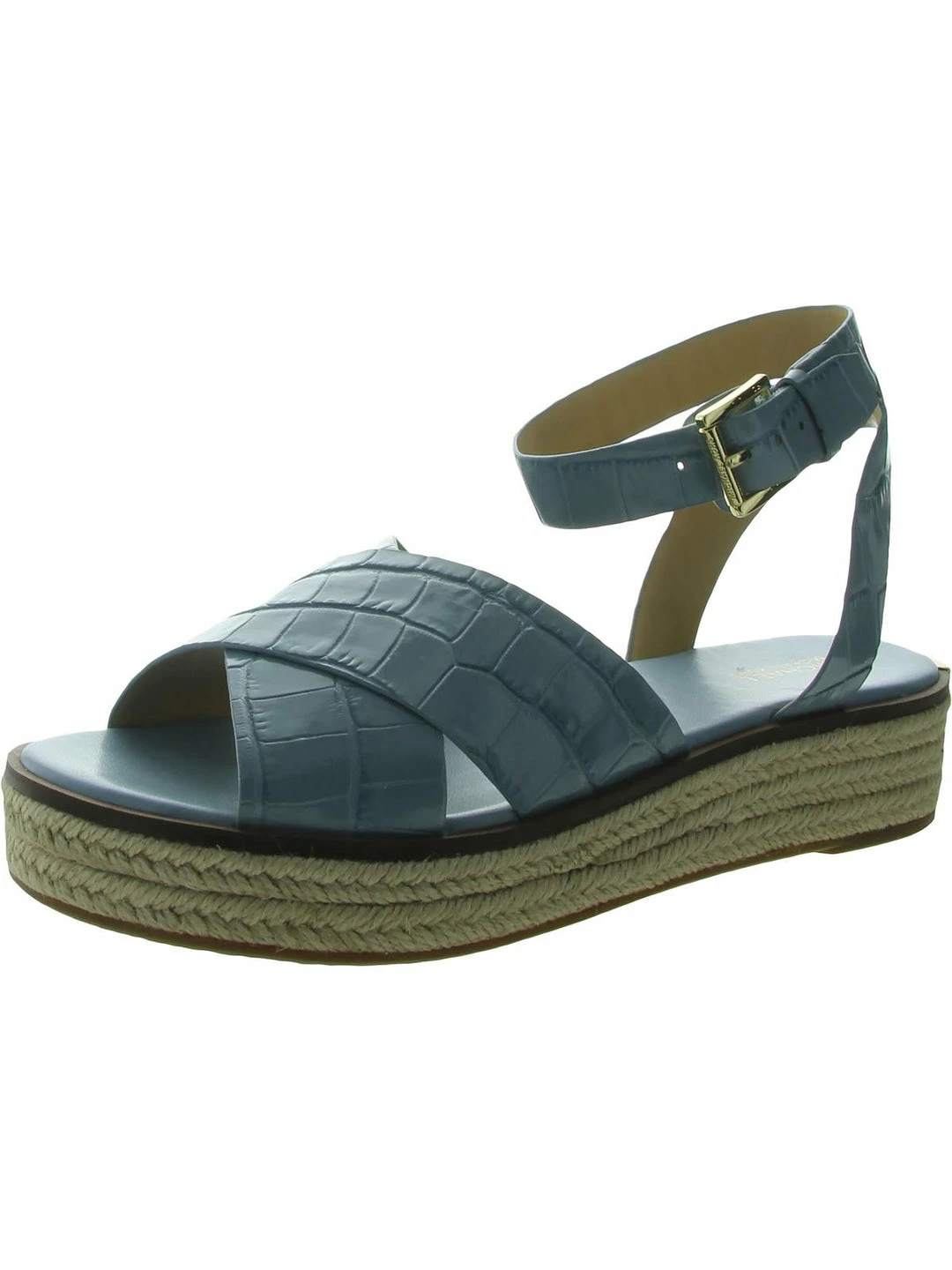 Buy ๐ MICHAEL Michael Kors Abbott ๐ฉ Womens Leather Ankle Strap Wedge ๐ฉด Sandals โจ 7 Buy ๐ MICHAEL Michael Kors Abbott ๐ฉ Womens Leather Ankle Strap Wedge ๐ฉด Sandals โจ - Image 5