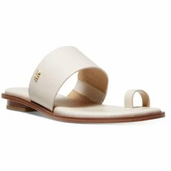Brand new ๐ MICHAEL Michael Kors August Flat ๐ฉ Womens Toe Loop Slip On Flat ๐ฉด Sandals ๐