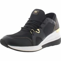 Wholesale ๐งจ MICHAEL Michael Kors Georgie Trainer ๐ฉ Womens Nylon Lace Up Casual and Fashion ๐ Sneakers ๐งจ