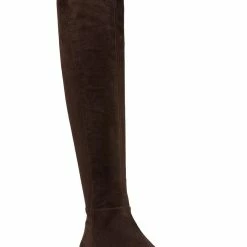 Best Sale 💯 MICHAEL Michael Kors Bromley 👩 Womens Faux Suede Knee-High Riding 🥾 Boots ❤️