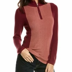 Deals โจ women Jones New York Colorblock 1/4-Zip Sweater ๐ฅ