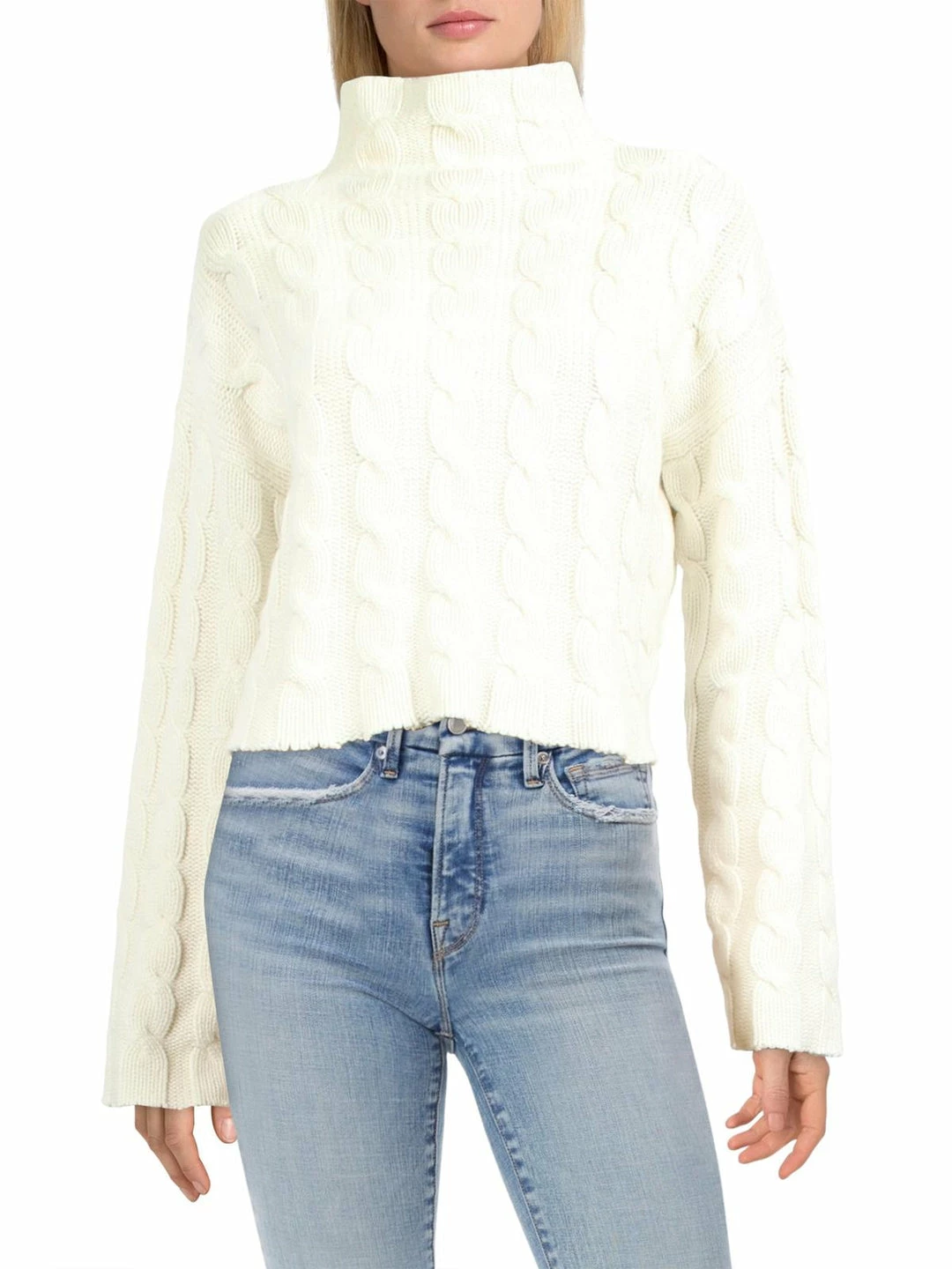 Cheap ๐ฅฐ MICHAEL Michael Kors ๐ฉ Womens Merino Wool Cable Knit Mock Turtleneck Sweater โญ 4 Cheap ๐ฅฐ MICHAEL Michael Kors ๐ฉ Womens Merino Wool Cable Knit Mock Turtleneck Sweater โญ - Image 2