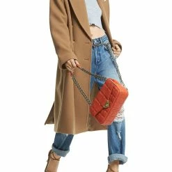 Budget ❤️ MICHAEL Michael Kors Mensy 👩 Womens Wool Blend Oversized Long 🧥 Coat ✔️