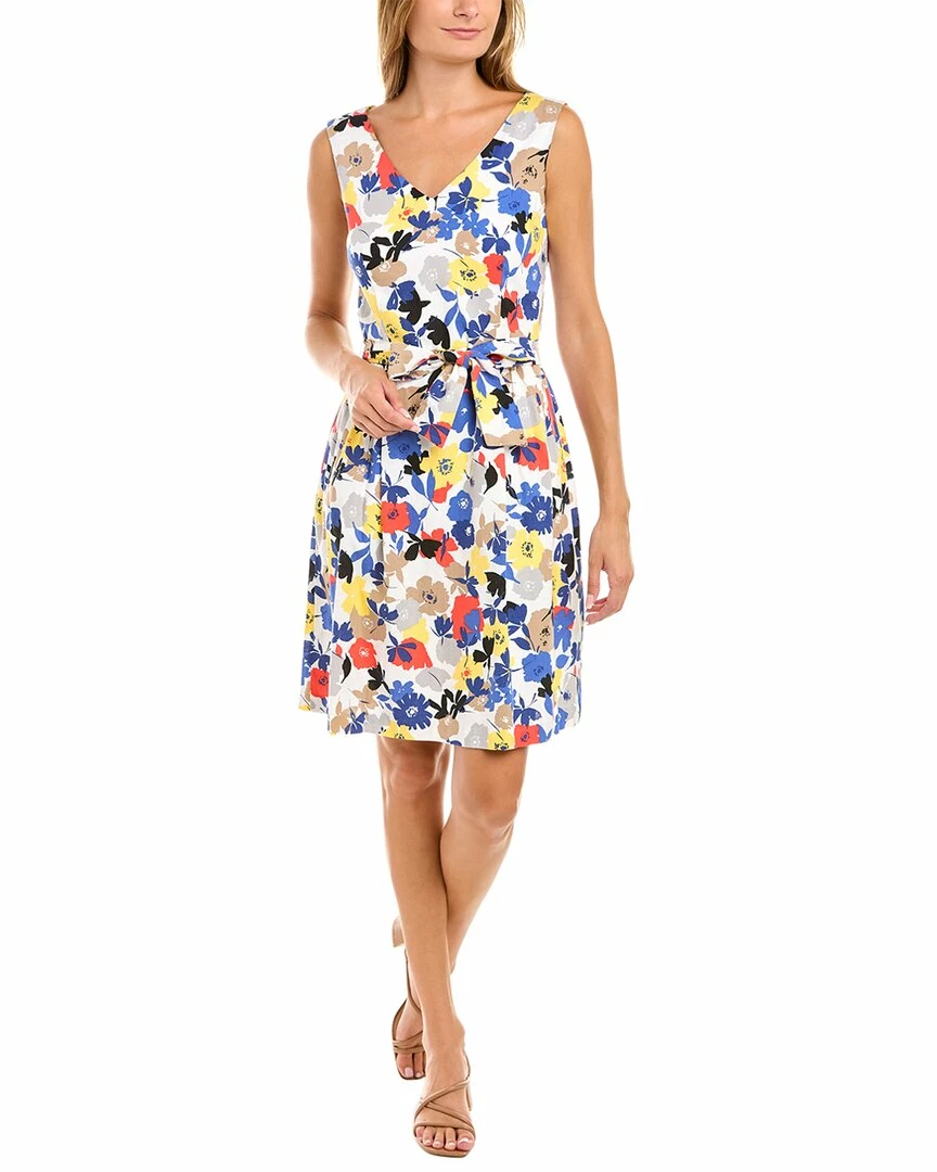 Flash Sale โจ women Jones New York V-Neck Tie Flare Linen-Blend Midi ๐ Dress ๐ 3 Flash Sale โจ women Jones New York V-Neck Tie Flare Linen-Blend Midi ๐ Dress ๐