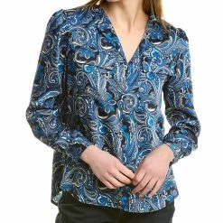 Buy ๐ women Jones New York Twill Blouse โค๏ธ