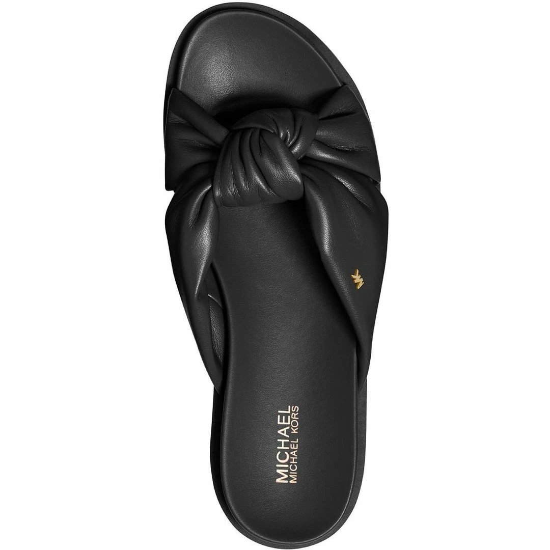 Cheapest ✔️ MICHAEL Michael Kors Josie 👩 Womens Faux Leather Flat Footbed 🩴 Sandals 🔥 5 Cheapest ✔️ MICHAEL Michael Kors Josie 👩 Womens Faux Leather Flat Footbed 🩴 Sandals 🔥 - Image 3