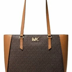 Cheapest ⭐ MICHAEL Michael Kors Sylvia 👩 Womens Leather Logo Shoulder 👜 Handbag 💯