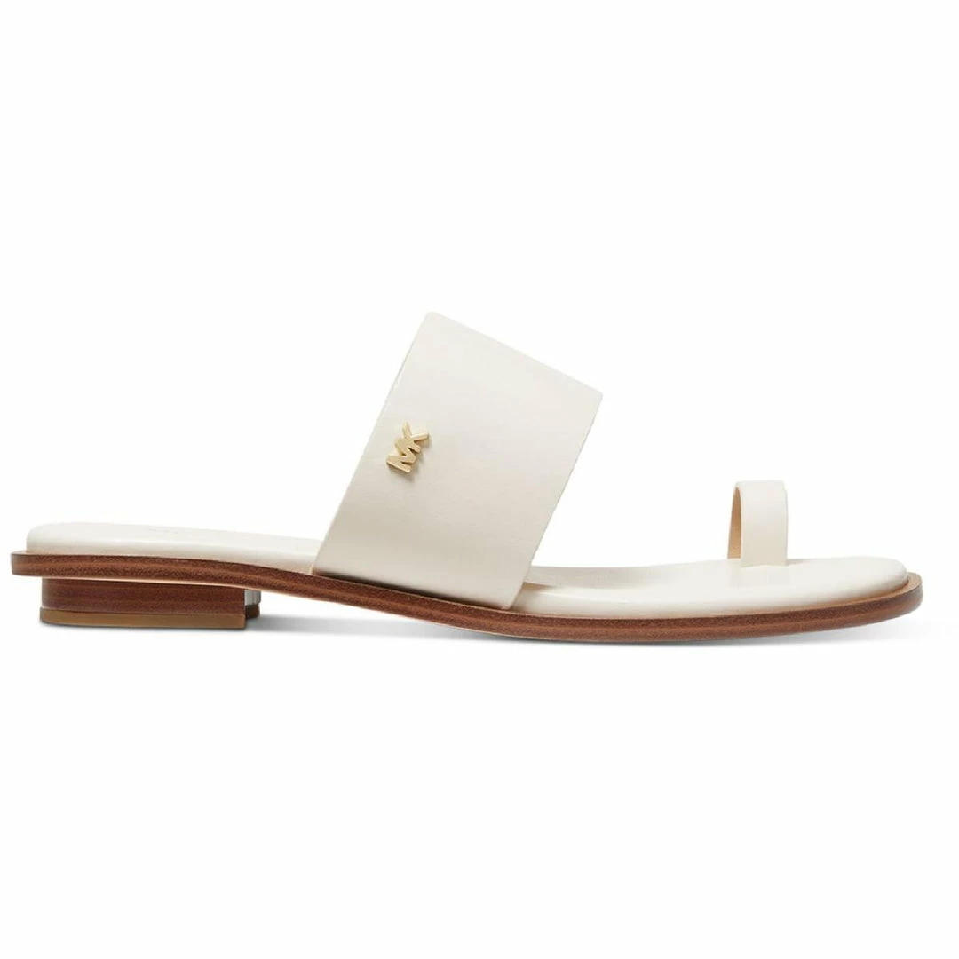 Brand new 🎁 MICHAEL Michael Kors August Flat 👩 Womens Toe Loop Slip On Flat 🩴 Sandals 👏 4 Brand new 🎁 MICHAEL Michael Kors August Flat 👩 Womens Toe Loop Slip On Flat 🩴 Sandals 👏 - Image 2