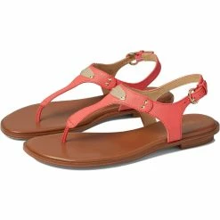 Promo ⭐ MICHAEL Michael Kors MK Plate 👩 Womens Leather T-Strap Thong 🩴 Sandals 💯 -Jones New York Shop fda2217cc7a644bc96bae650a55316eb 1080x
